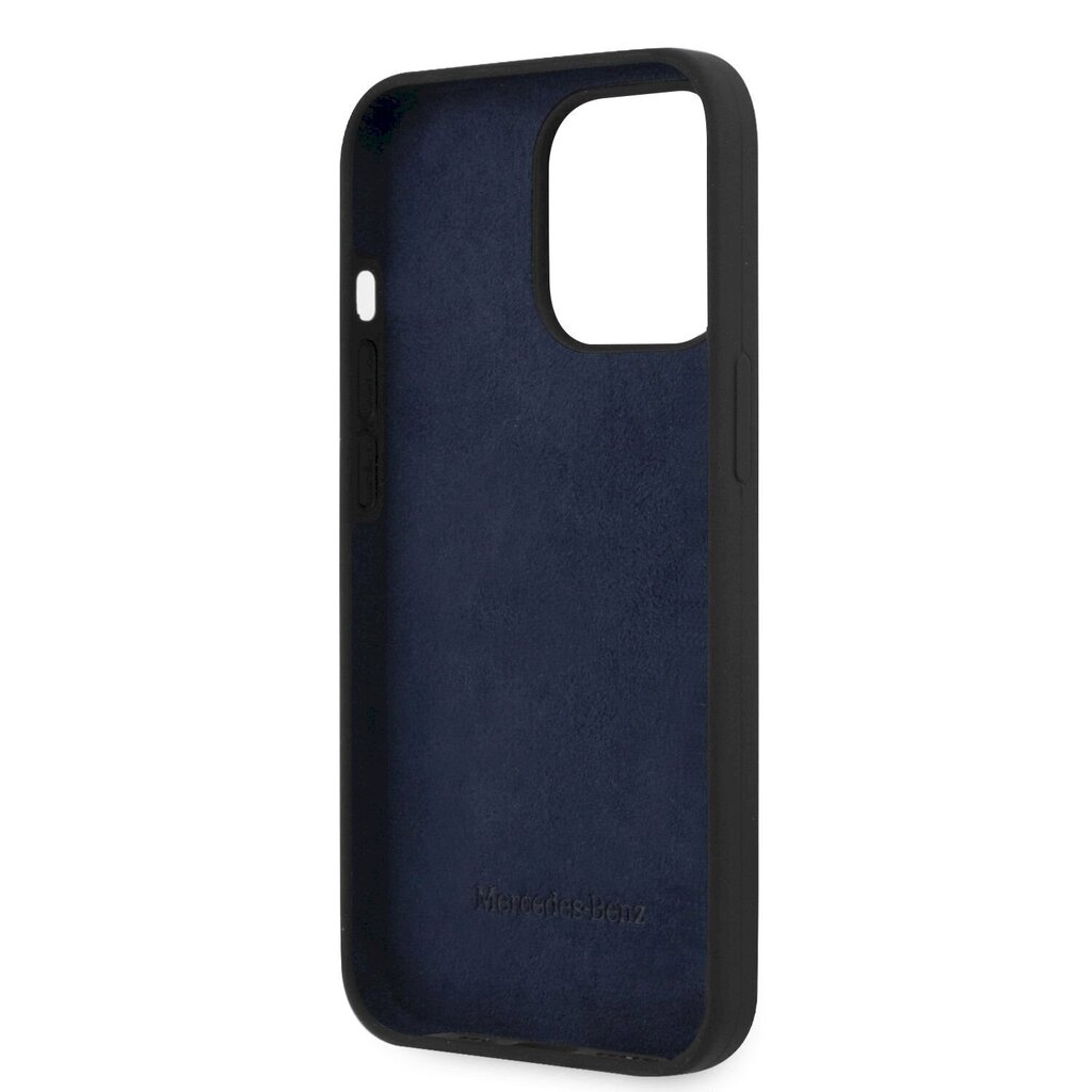 MEHCP13LSIPBK Mercedes Liquid Silicone Case for iPhone 13 Pro Black hind ja info | Telefonide kaitsekaaned ja -ümbrised | hansapost.ee