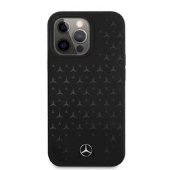 MEHCP13LSIPBK Mercedes Liquid Silicone Case for iPhone 13 Pro Black hind ja info | Telefonide kaitsekaaned ja -ümbrised | hansapost.ee