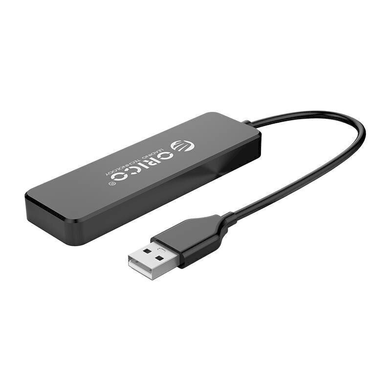 Orico Adapter Hub, USB to 4xUSB (black) цена и информация | USB adapterid ja jagajad | hansapost.ee