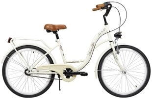 Детский велосипед AZIMUT Julie 24" 3-speed 2021, кремовый цена и информация | Велосипеды | hansapost.ee