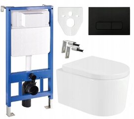 Рама для туалета скрытого монтажа Mexen 5in1 Fenix Slim 6/4 L, 4,5/3 L, 8 см с унитазом Sofia цена и информация | Унитазы | hansapost.ee