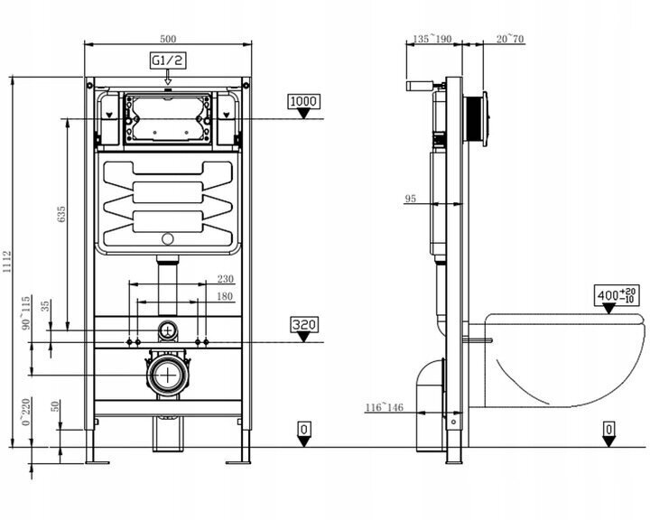 WC-komplekt Mexen 5in1 Fenix Slim koos WC-potiga Rico hind ja info | WС-potid | hansapost.ee