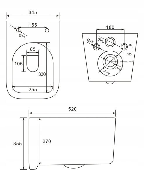 WC komplekt Mexen 5in1 Fenix Slim koos wc-potiga Elis Rimless Slim цена и информация | WС-potid | hansapost.ee