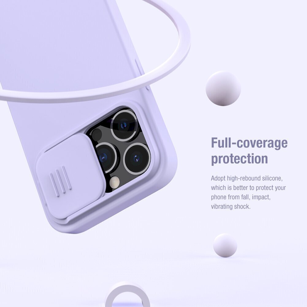 Telefoni ümbris silikoonist Nillkin CamShield Silky Magnetic sobib iPhone 13 Pro, sinine hind ja info | Telefonide kaitsekaaned ja -ümbrised | hansapost.ee