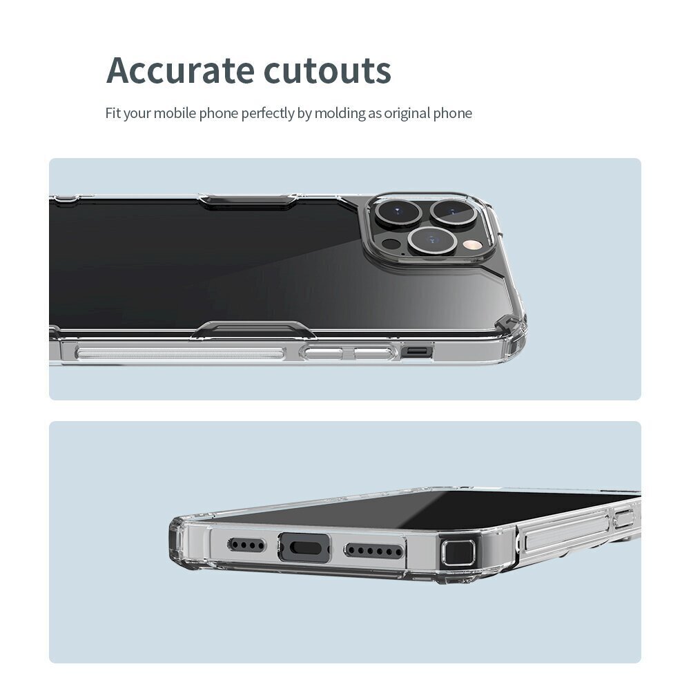 Telefoni ümbris Nillkin sobib iPhone 13 Pro Max, läbipaistev hind ja info | Telefonide kaitsekaaned ja -ümbrised | hansapost.ee