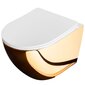 WC-pott REA Carlo Flat Mini, Gold/White цена и информация | WС-potid | hansapost.ee
