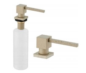 Integreeritav vedelseebi dosaator Mexen Cube, 320 ml, Beige granite цена и информация | Принадлежности для кухонных раковин и смесителей | hansapost.ee