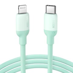 Быстрая зарядка Ugreen USB Type C - кабель Lightning (сертификат MFI) чип C94 Power Delivery, 1 м, зеленая (US387 20308) цена и информация | Кабели для телефонов | hansapost.ee