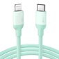 Ugreen fast charging USB Type C - Lightning cable (MFI certificate) C94 chip Power Delivery 1 m green (US387 20308) цена и информация | Mobiiltelefonide kaablid | hansapost.ee