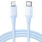 Ugreen fast charging USB Type C - Lightning cable (MFI certificate) C94 chip Power Delivery 1 m blue (US387 20313) hind ja info | Mobiiltelefonide kaablid | hansapost.ee