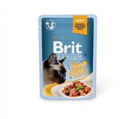 Консервы для кошек - Brit Premium Cat Delicate Fillets Tuna (in Gravy), 24x85 г цена и информация | Консервы для кошек | hansapost.ee