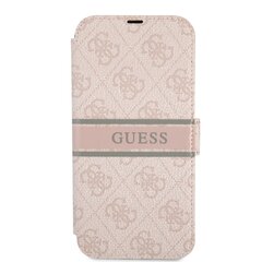 GUBKP13S4GDPI Guess PU 4G Printed Stripe Book Case for iPhone 13 Mini Pink цена и информация | Чехлы для телефонов | hansapost.ee