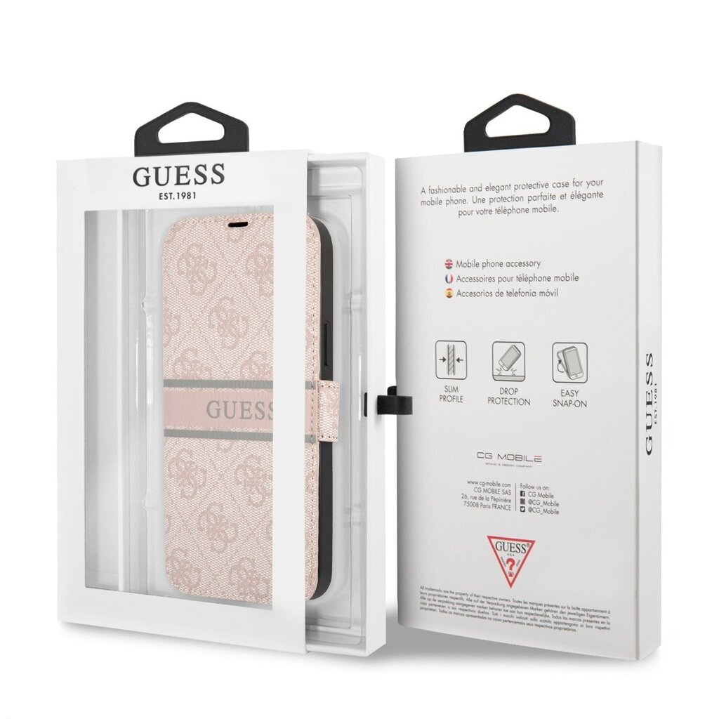 Telefoni kaaned Guess sobib iPhone 13 mini, roosa hind ja info | Telefonide kaitsekaaned ja -ümbrised | hansapost.ee