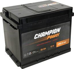 Aku Champion Power 55AH 450A hind ja info | Champion Power Autokaubad | hansapost.ee