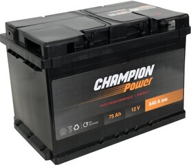 Champion Power 75Ah 640A цена и информация | Аккумуляторы | hansapost.ee