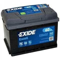 Aku EXIDE EB602 60 Ah 540 A hind ja info | Exide Autokaubad | hansapost.ee