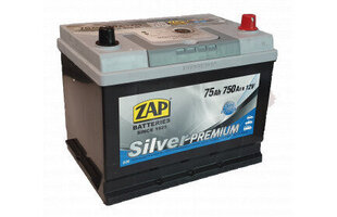 Aku ZAP Silver Premium Jap (+-) 75Ah 750A hind ja info | Autoakud | hansapost.ee