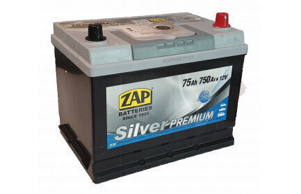 Aku ZAP Silver Premium Jap (+-) 75Ah 750A цена и информация | Autoakud | hansapost.ee
