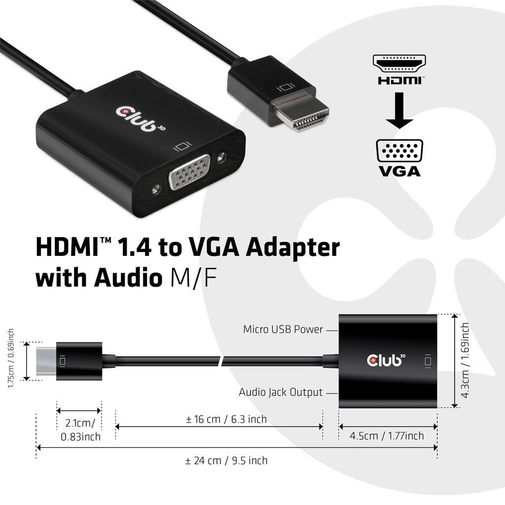 Club 3D CAC-1302 hind ja info | USB adapterid ja jagajad | hansapost.ee