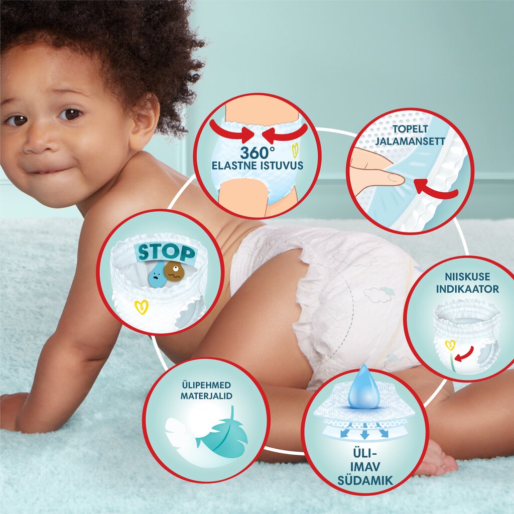 Püksmähkmed Pampers Premium Care Pants suurus 3, 140 tk hind ja info | Mähkmed, riidest mähkmed | hansapost.ee