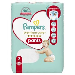 Подгузники PAMPERS Premium Care Pants размер 3, 140 шт. цена и информация | Подгузники | hansapost.ee