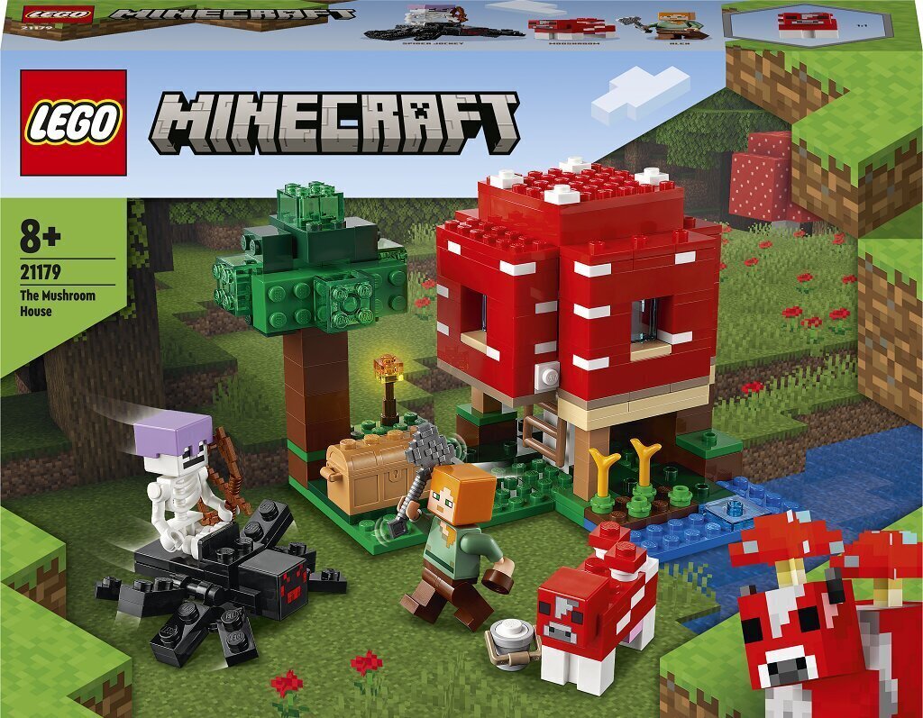 Конструктор LEGO® 21179 Minecraft Грибной дом цена | hansapost.ee