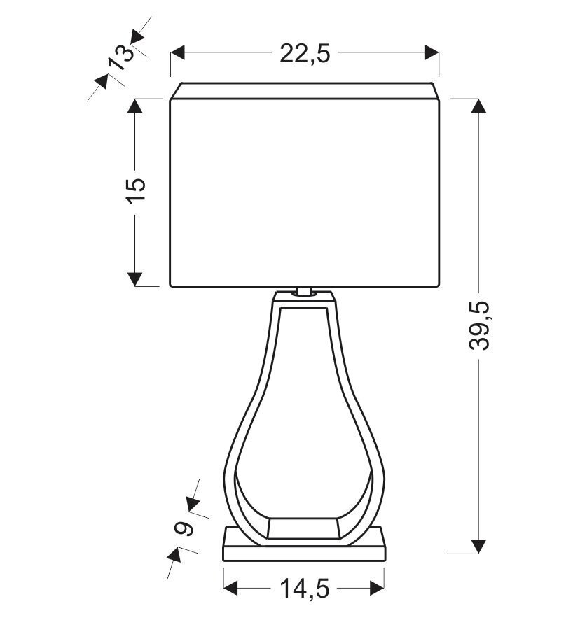 Candellux lighting valgusti Femo 41-79992 hind ja info | Laualambid | hansapost.ee