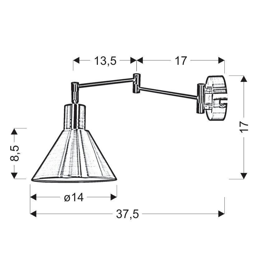 Candellux lighting valgusti Copenhagen 21-75444 hind ja info | Seinavalgustid | hansapost.ee