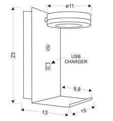 Candellux valgusti Compact 21-76052 hind ja info | Seinavalgustid | hansapost.ee