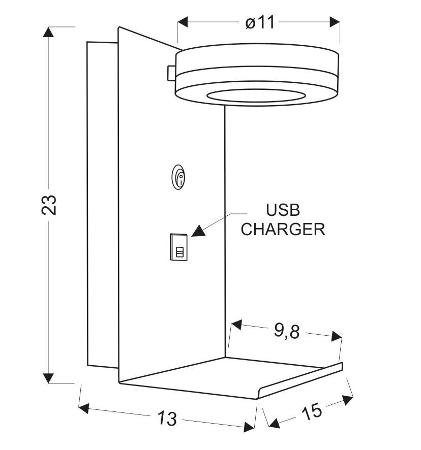 Candellux valgusti Compact 21-76052 цена и информация | Seinavalgustid | hansapost.ee