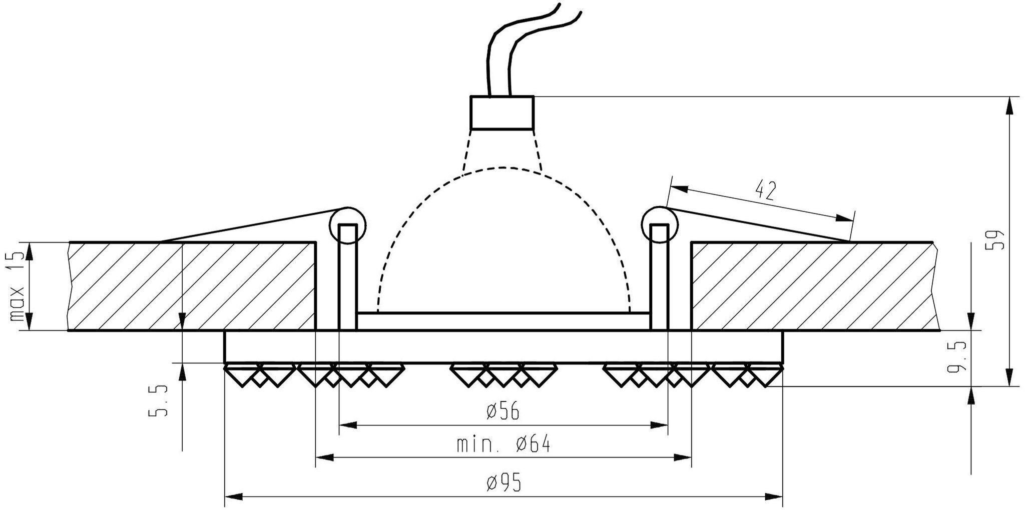 Candellux süvistatav valgusti SS-19 hind ja info | Süvistatavad LED valgustid | hansapost.ee