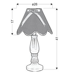 Candellux laualamp Lola hind ja info | Laualambid | hansapost.ee