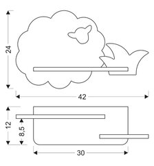 Candellux детский настенный светильник Sheep цена и информация | Детские светильники | hansapost.ee