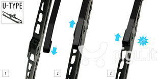OXIMO очиститель стекла автомобиля 475 мм 1 шт цена и информация | Резинки для стеклоочистителей | hansapost.ee