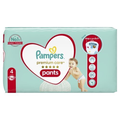 Püksmähkmed Pampers Premium Care Pants, 4 suurus, 116 tk цена и информация | Mähkmed, riidest mähkmed | hansapost.ee