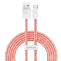 Baseus Dynamic cable USB to Lightning, 2.4A, 2m (pink) цена и информация | Кабели для телефонов | hansapost.ee