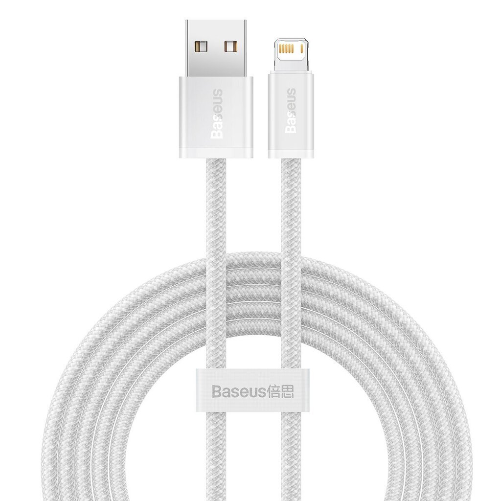 Telefonikaabel Baseus Dynamic kaabel USB to Lightning, 2.4A, 1m, valge цена и информация | Mobiiltelefonide kaablid | hansapost.ee