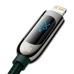 USB-C cable for Lightning Baseus Display, PD, 20W, 1m (green) цена и информация | Кабели для телефонов | hansapost.ee