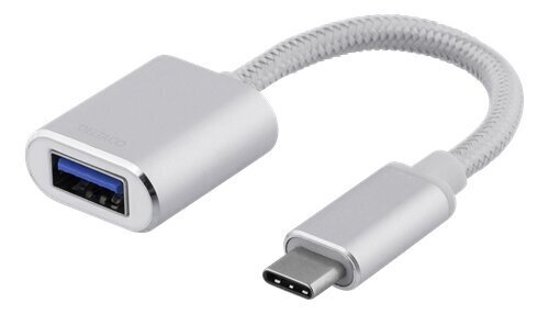 Deltaco, USB-C/USB-A, 10 cm hind ja info | USB adapterid ja jagajad | hansapost.ee