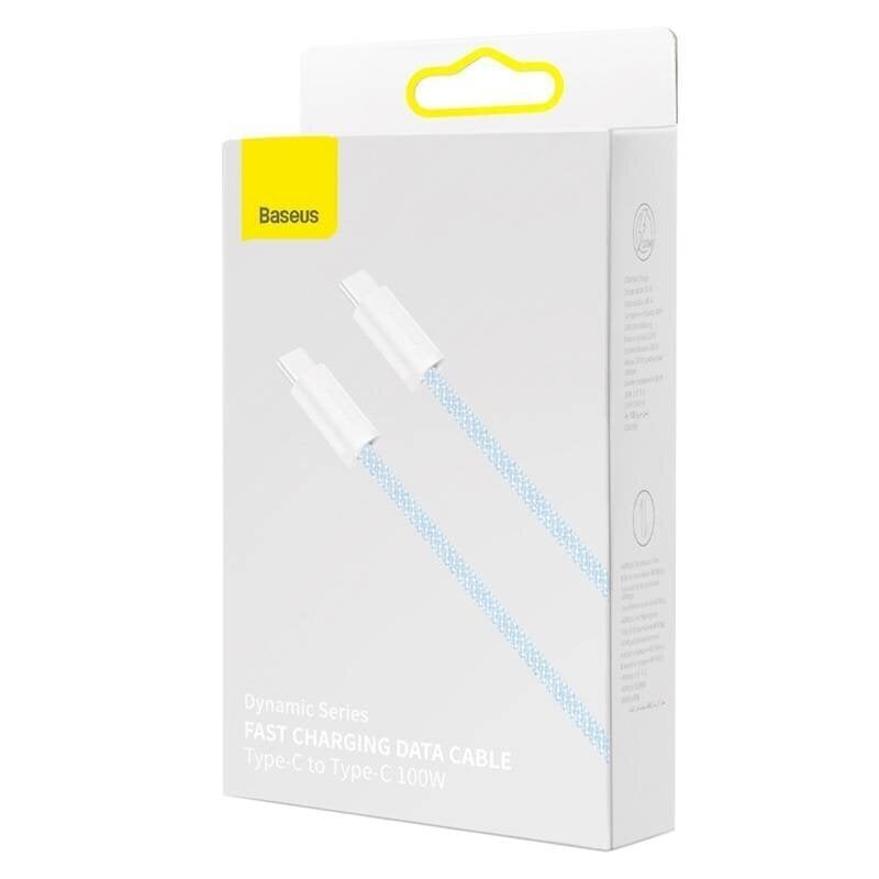 Telefonikaabel Baseus Dynamic Cable USB-C USB-C, PD, 2m, sinine цена и информация | Mobiiltelefonide kaablid | hansapost.ee