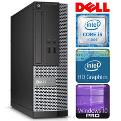 Dell 3020 SFF i5-4590 4GB 480SSD DVD WIN10PRO/W7P [refurbished] цена и информация | Стационарные компьютеры | hansapost.ee