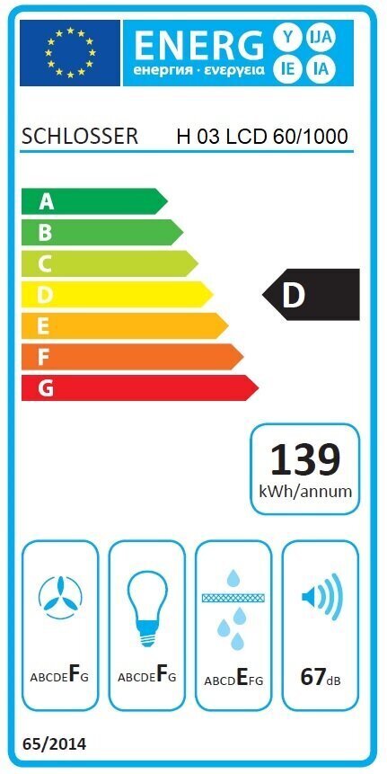 Schlosser H03LCD 60X/1000 цена и информация | Õhupuhastid | hansapost.ee