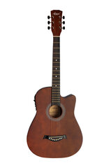 Elektrilise akustilise kitarri komplekt Aiersi SG040 CE 38" pruun hind ja info | Kitarrid | hansapost.ee