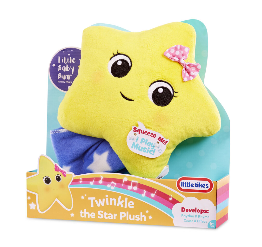 Pehme mänguasi-kaisukas meloodiatega Little Takes Baby Bum Twinkle Star цена и информация | Beebide mänguasjad | hansapost.ee