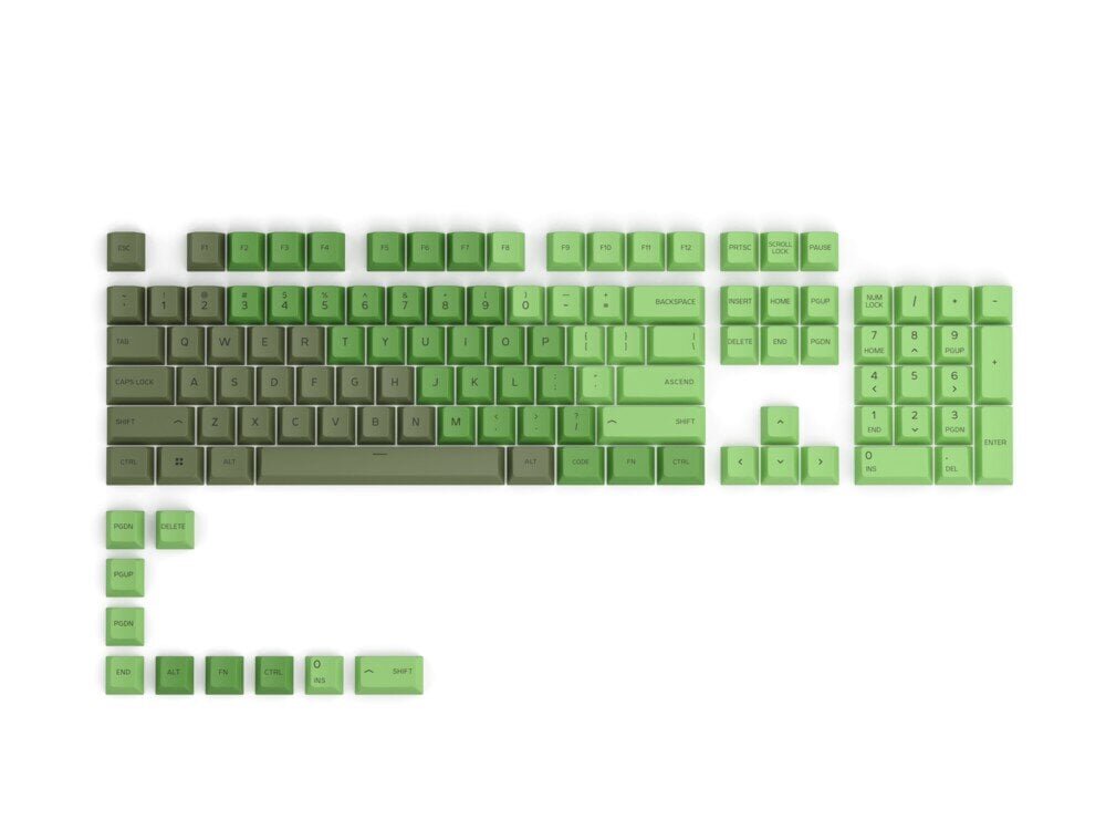 Glorious PC Gaming Race GPBT Keycaps Olive 114 vnt. hind ja info | Klaviatuurid | hansapost.ee