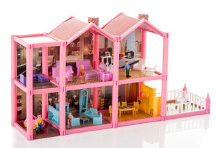 Кукольный дом с мебелью Kruzzel, 20585 цена и информация | Игрушки для девочек | hansapost.ee