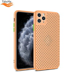 TakeMe "Дышащий" TPU Ультра-тонкий чехол-крышка для Apple iPhone X / Xs Желтый цена и информация | Чехлы для телефонов | hansapost.ee