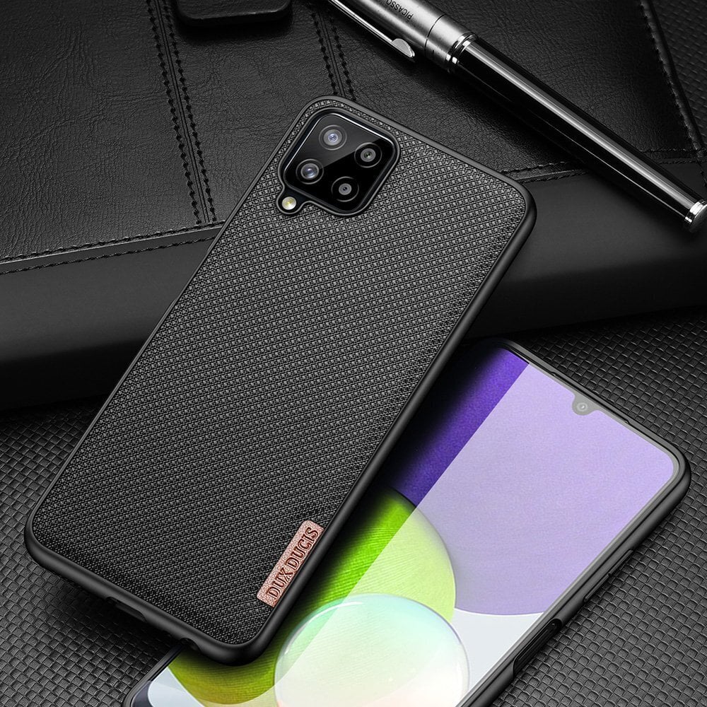 Dux Ducis Fino case covered with nylon material for Samsung Galaxy A22 4G green hind ja info | Telefonide kaitsekaaned ja -ümbrised | hansapost.ee