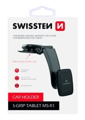 Swissten S-GRIP-M5-R1 Premium Universal Magnetic Car Panel Holder Black hind ja info | Telefonihoidjad | hansapost.ee