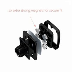 Swissten S-GRIP-M5-R1 Premium Universal Magnetic Car Panel Holder Black hind ja info | Telefonihoidjad | hansapost.ee